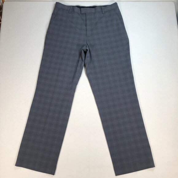 Nike Pants Men's 36x32 Gray Tiger Woods Collection Plaid Golf Performance - Picture 1 of 15